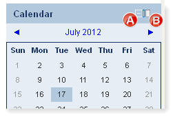Stream calendar example