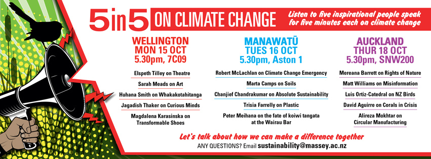 5in5 on Climate Change events banner